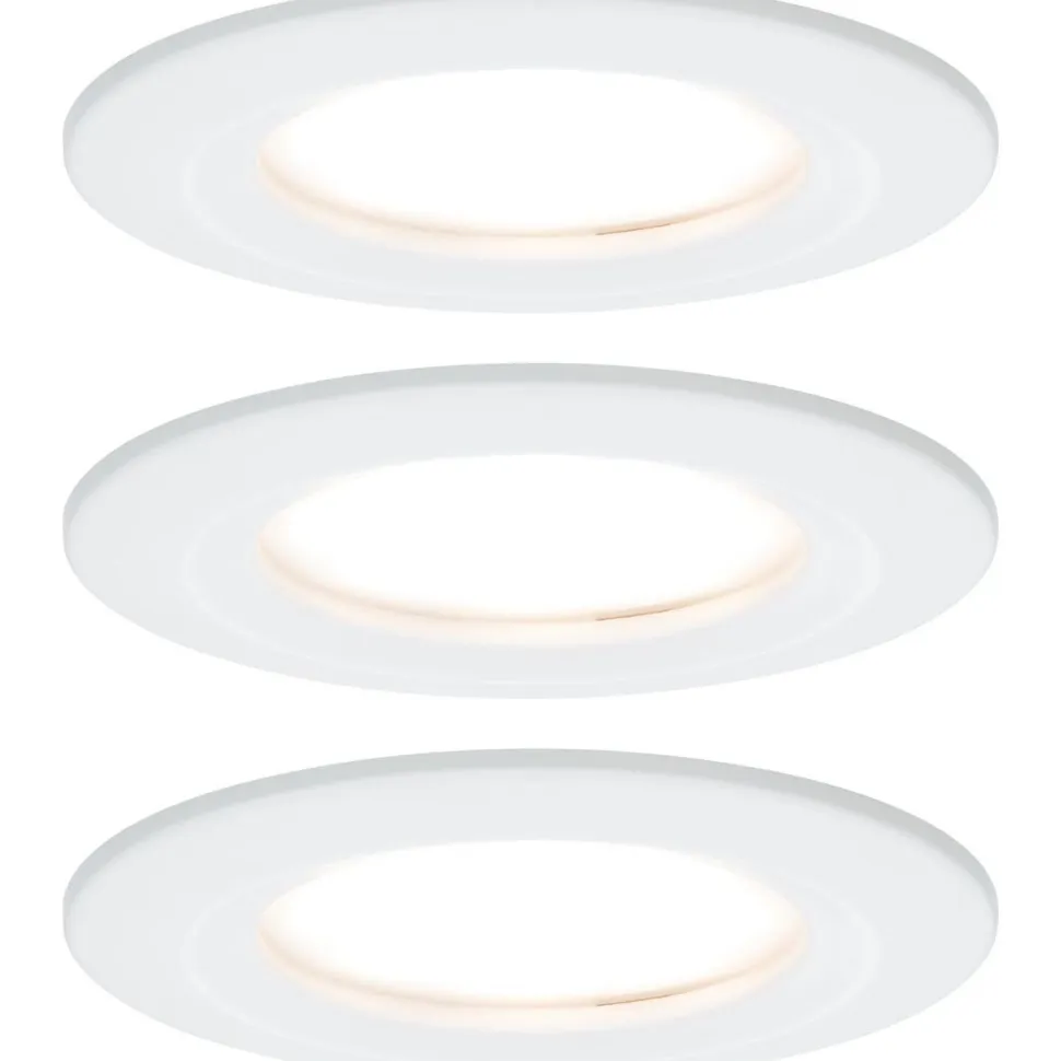 LED-Alasvalosetti Paulmann Nova 3-osainen himmennettävä IP44 2700K mattamusta