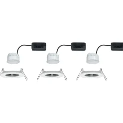 LED-Alasvalosetti Paulmann Nova 3-osainen IP44 2700K mattavalkoinen