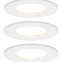 LED-Alasvalosetti Paulmann Nova 3-osainen IP44 2700K mattavalkoinen