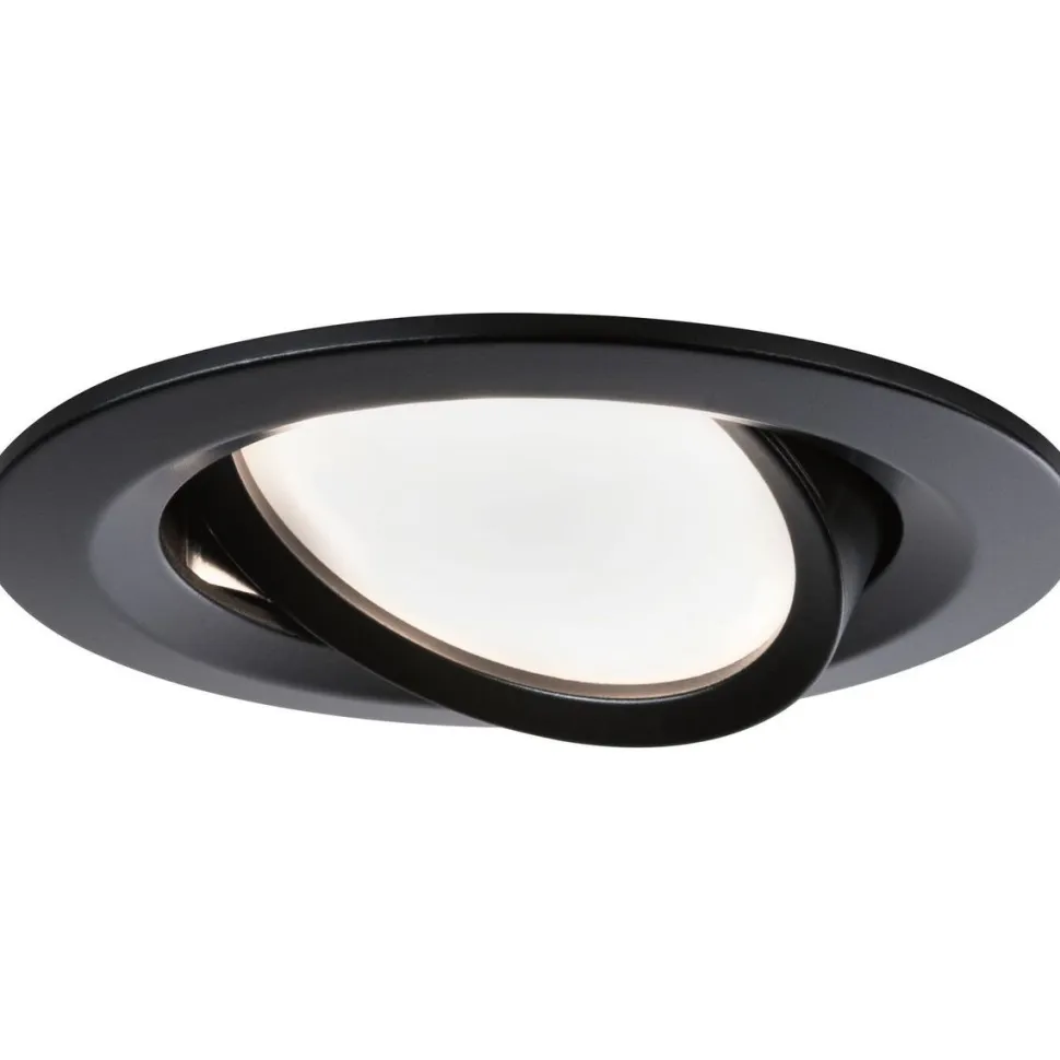 LED-Alasvalosetti Paulmann Nova 3-osainen suunnattava IP44 2700K mattamusta