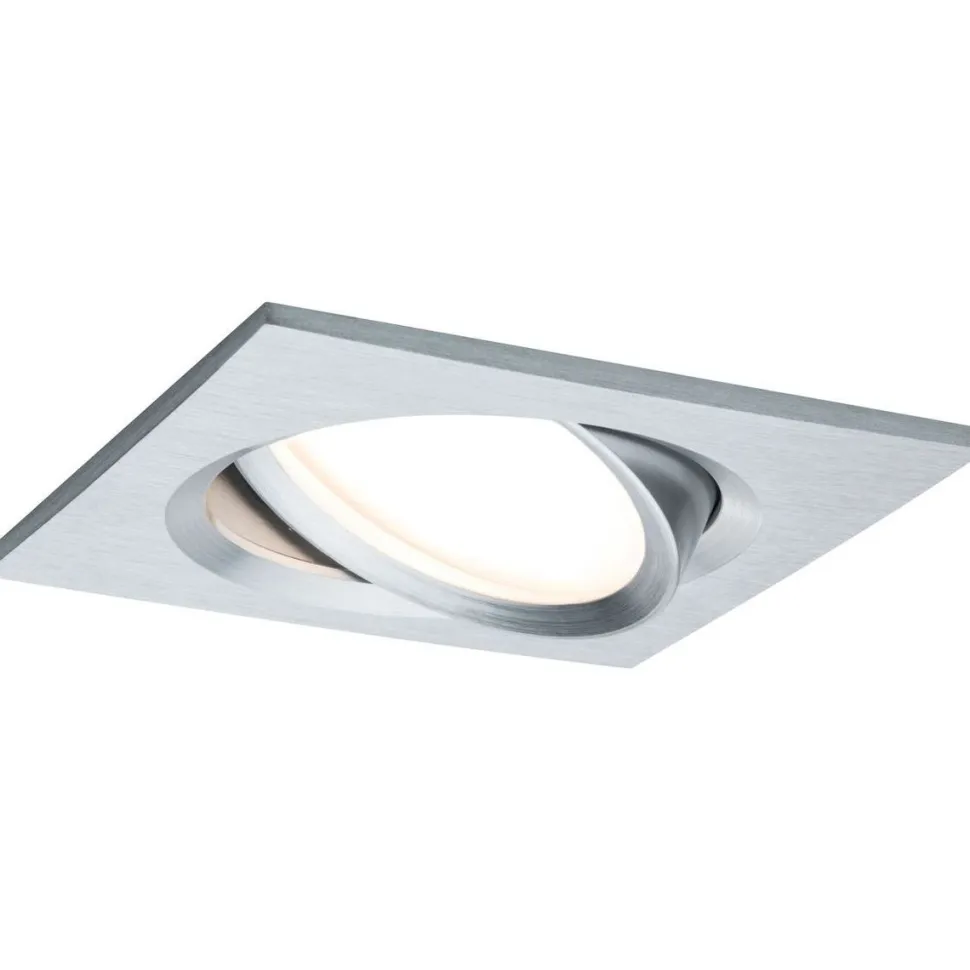 LED-Alasvalosetti Paulmann Nova Plus 3-osainen neliö suunnattava himmennettävä 2700K alumiini