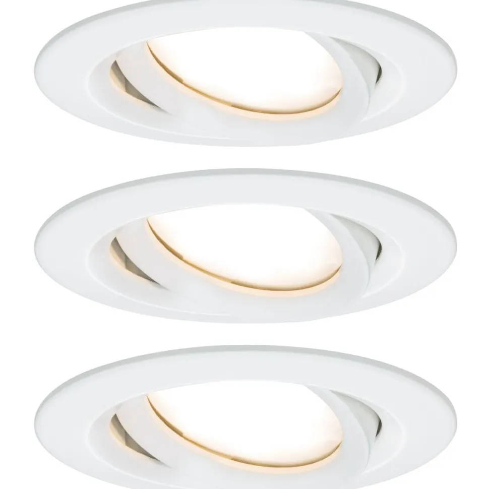 LED-Alasvalosetti Paulmann Nova Plus 3-osainen suunnattava himmennettävä 2700K mattavalkoinen