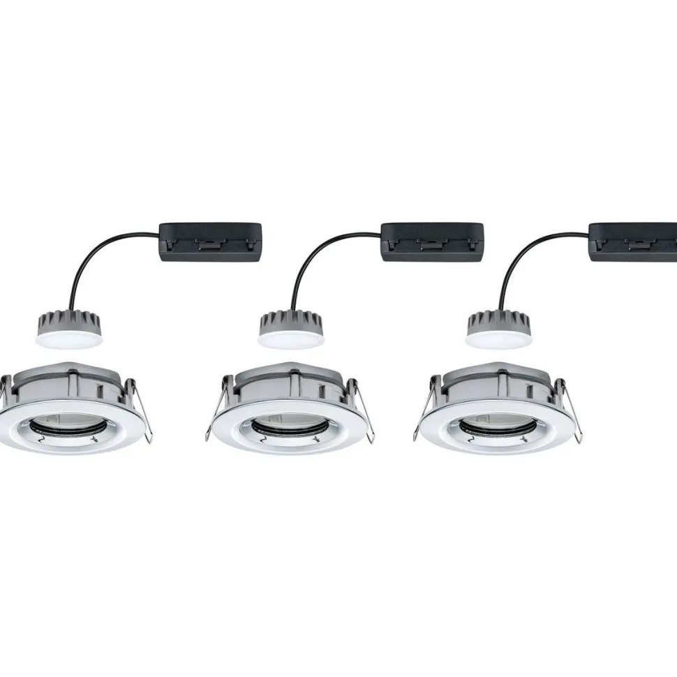 LED-Alasvalosetti Paulmann Nova Plus 3-osainen suunnattava himmennettävä 2700K mattavalkoinen