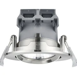 LED-alasvalo Trio Pamir ø85x54 mm IP23 harjattu teräs