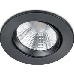 LED-alasvalo Trio Pamir ø85x54 mm IP23 mattamusta