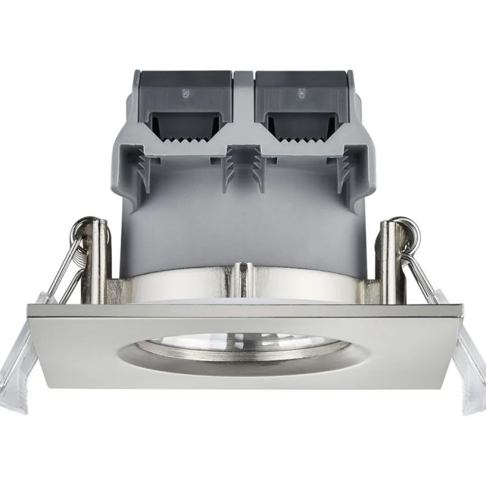 LED-alasvalo Trio Zagros 85x54x85 mm IP65 harjattu teräs