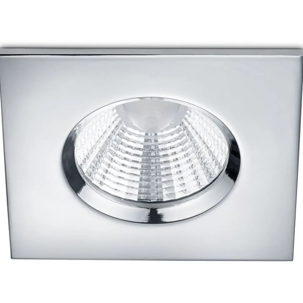 LED-alasvalo Trio Zagros 85x54x85 mm IP65 kromi
