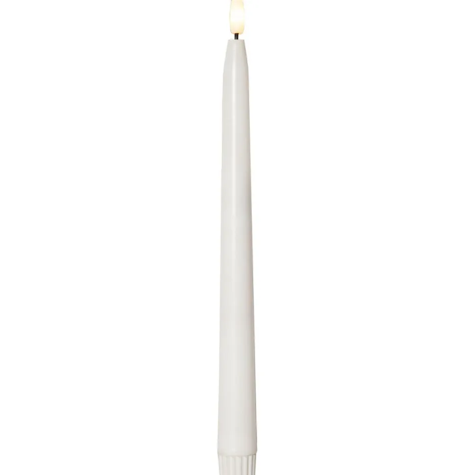 LED-antiikkikynttilä Star Trading Flamme Slim Outdoor, ulkokäyttöön, valkoinen, 2kpl/pkt