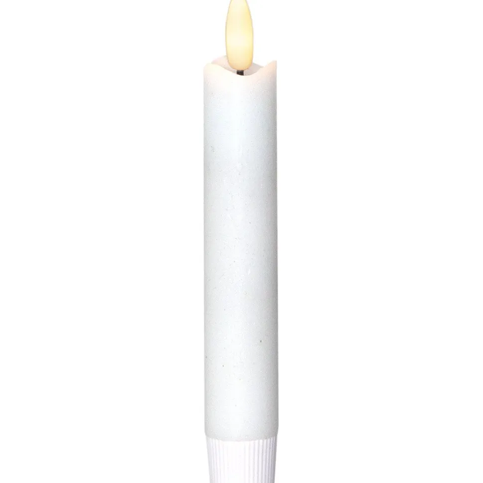 LED-antiikkikynttilä Star Trading Flamme, 25cm, 2kpl, valkoinen