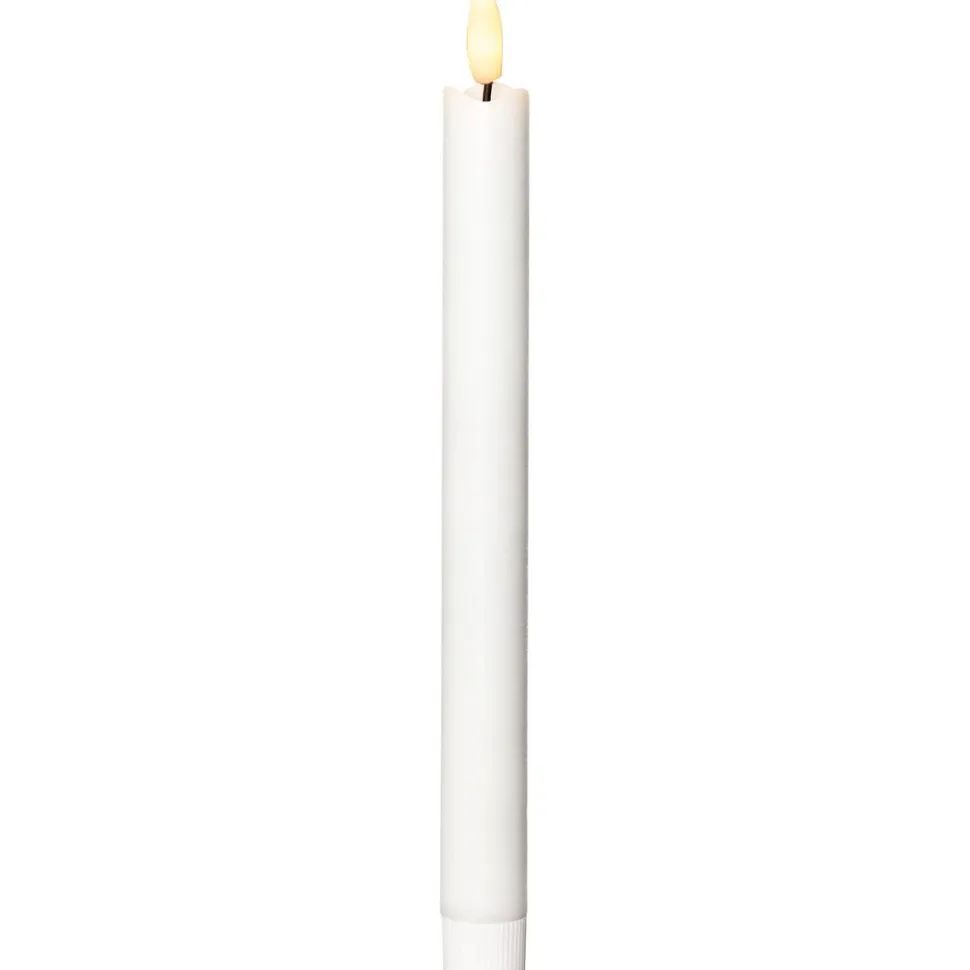 LED-antiikkikynttilä Star Trading Flamme, 25cm, 2kpl, valkoinen