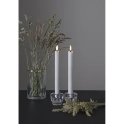 LED-antiikkikynttilä Star Trading Flamme, 25cm, 2kpl, valkoinen