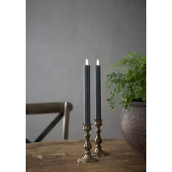 LED-antiikkikynttilä Star Trading Flamme, 25cm, 2kpl, valkoinen