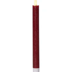 LED-antiikkikynttilä Star Trading Flamme, 24.5cm, 2kpl, punainen