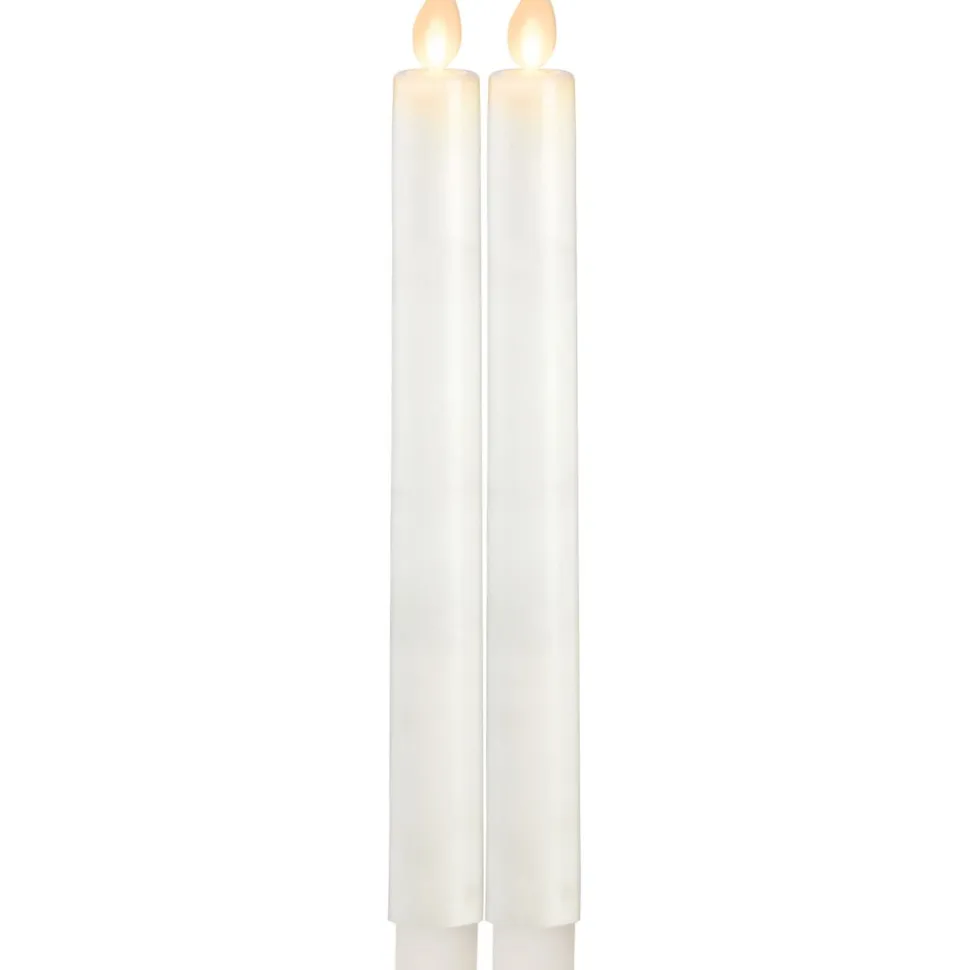 LED-antiikkikynttilä Star Trading M-Twinkle, 24cm, 2kpl, valkoinen