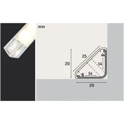 LED-Asennuslista Paulmann Function Delta 1m valkoinen