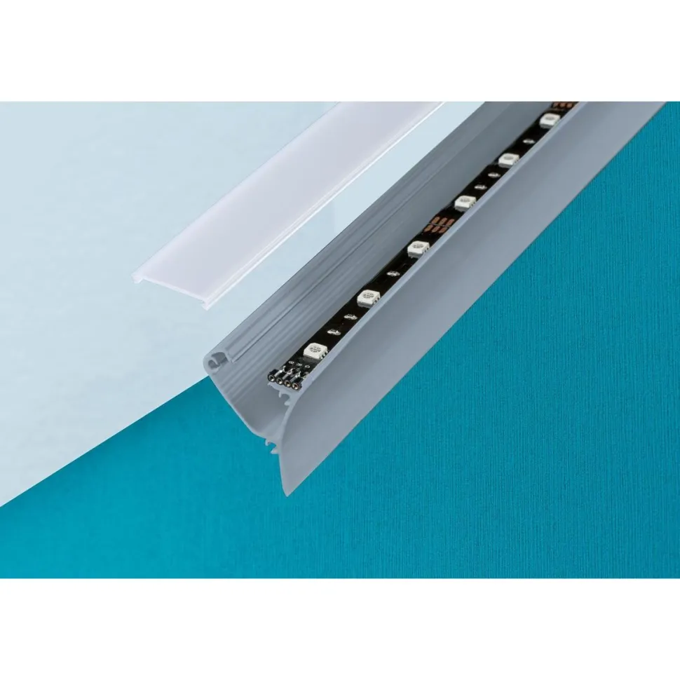 LED-Asennuslista Paulmann Function Corner 2m harmaa
