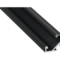 LED-asennusprofiili Lumines Kulma C, 23.3x11,8x2020mm, anodisoitu inox