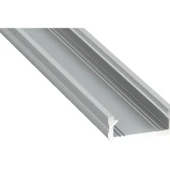LED-asennusprofiili Lumines D, 16x6.3x2020mm, anodisoitu alumiini