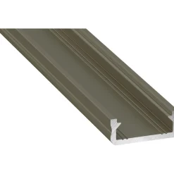 LED-asennusprofiili Lumines D, 16x6.3x2020mm, anodisoitu alumiini