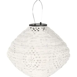 LED-aurinkokennolyhty House Nordic Harwood, IP44, valkoinen