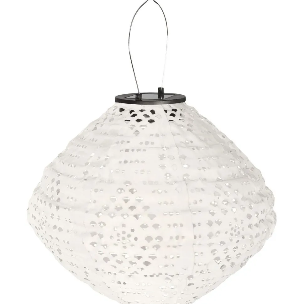 LED-aurinkokennolyhty House Nordic Harwood, IP44, valkoinen