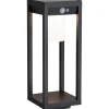 LED-aurinkokennovalaisin Paulmann Marisol, IP44, 3000K, liiketunnistin, musta
