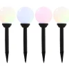Led-aurinkokennovalaisin 4kpl väriä vaihtava pyöreä 15cm rgb