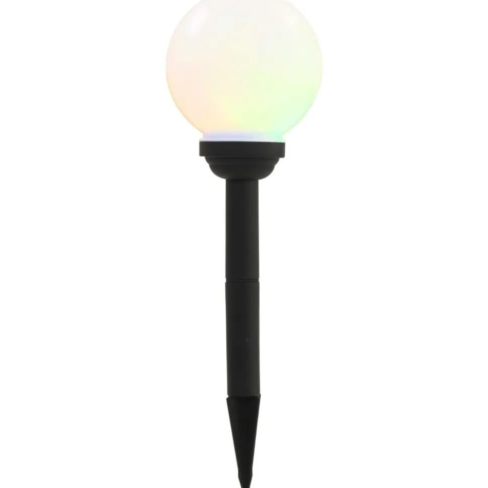 Led-aurinkokennovalaisin 4kpl väriä vaihtava pyöreä 15cm rgb
