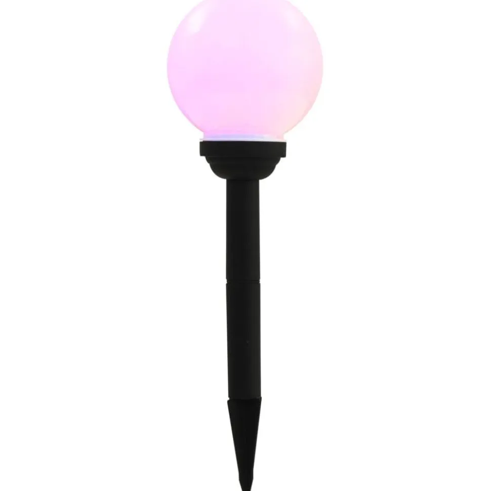 Led-aurinkokennovalaisin 4kpl väriä vaihtava pyöreä 15cm rgb