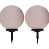 Led-aurinkokennovalaisin 2kpl väriä vaihtava pyöreä 40cm rgb
