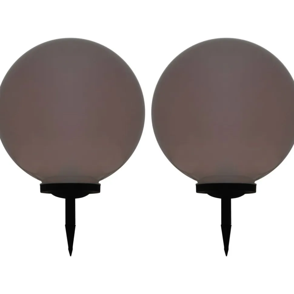 Led-aurinkokennovalaisin 2kpl väriä vaihtava pyöreä 50cm rgb