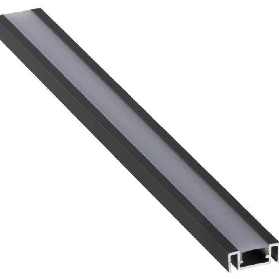 LED-boordilista Euroshrink 301A, alumiini, 23mm x 2.5m, mattahopea