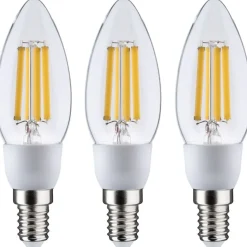 LED-filamenttilamppu Paulmann Eco-Line Candle, E14, 525lm, 2.5W, 3000K, kirkas, 3kpl
