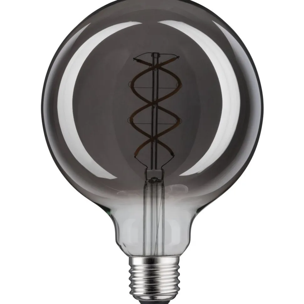 LED-filamenttilamppu Paulmann 1879 Edition Globe, G125, E27, 130lm, 4W, 1800K, himmennettävä, savulasi