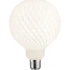 LED-filamenttilamppu Paulmann Lampion Globe, G125, E27, 400lm, 4.3W, 3000K, himmennettävä, valkoinen kenno