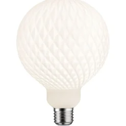 LED-filamenttilamppu Paulmann Lampion Globe, G125, E27, 400lm, 4.3W, 3000K, himmennettävä, valkoinen kenno