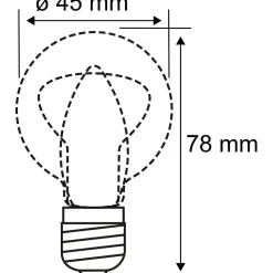 LED-filamenttilamppu Paulmann Drop, E14, 250lm, 3W, 2700K, matta, 2kpl