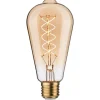 LED-filamenttilamppu Paulmann Rustic Shine Corn, S-muoto, 230V, 300lm, 4.2W, 1800K, himmennettä, kulta