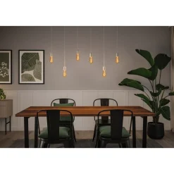 LED-filamenttilamppu Paulmann Rustic Shine Corn, S-muoto, 230V, 300lm, 4.2W, 1800K, himmennettä, kulta