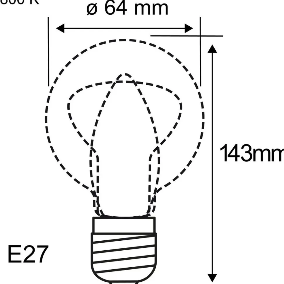 LED-filamenttilamppu Paulmann Rustic Shine Corn, S-muoto, 230V, 300lm, 4.2W, 1800K, himmennettä, kulta