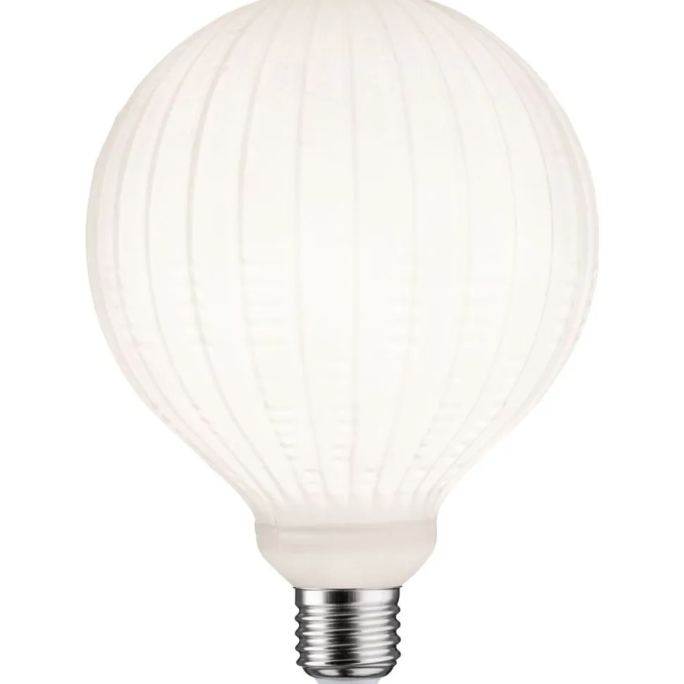LED-filamenttilamppu Paulmann Lampion Globe, G125, E27, 400lm, 4.3W, 3000K, himmennettävä, valkoinen kuvio