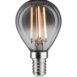 LED-filamenttilamppu Paulmann 1879 Edition Drop, E14, 160lm, 4W, 1800K, himmennettävä, savulasi