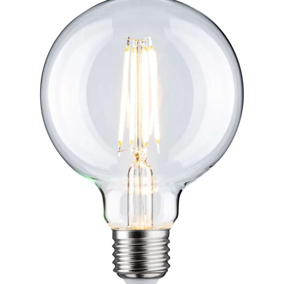 LED-filamenttilamppu Paulmann Globe, G95, E27, 806lm, 7.5W, 2700K, himmennettävä, kirkas