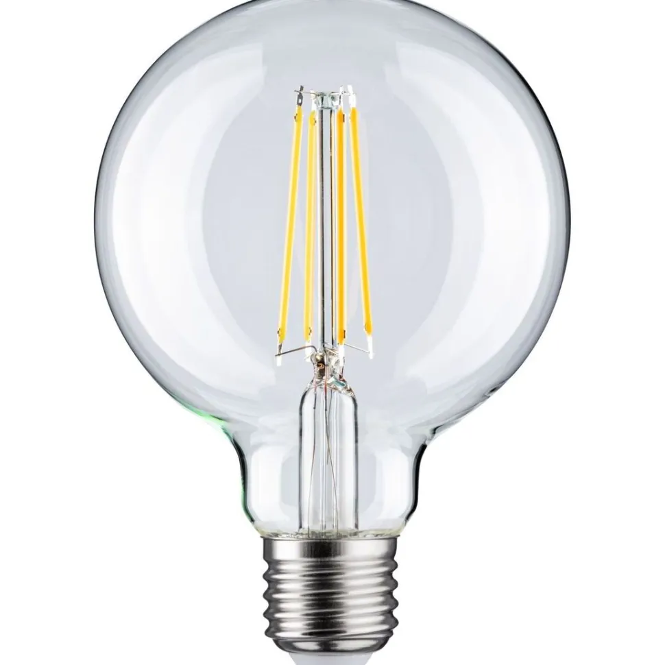 LED-filamenttilamppu Paulmann Globe, G95, E27, 806lm, 7.5W, 2700K, himmennettävä, kirkas