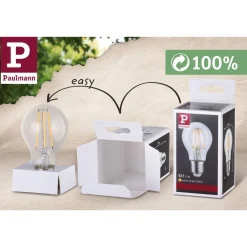 LED-filamenttilamppu Paulmann Eco-Line Pear, 230V, E27, 806lm, 4.3W, 4000K, himmennettävä, kirkas