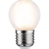 LED-filamenttilamppu Paulmann Drop, E27, 470lm, 5W, 2700K, himmennettävä, matta