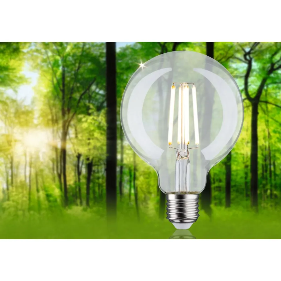 LED-filamenttilamppu Paulmann Eco-Line Globe, G95, E27, 840lm, 4W, 3000K, kirkas