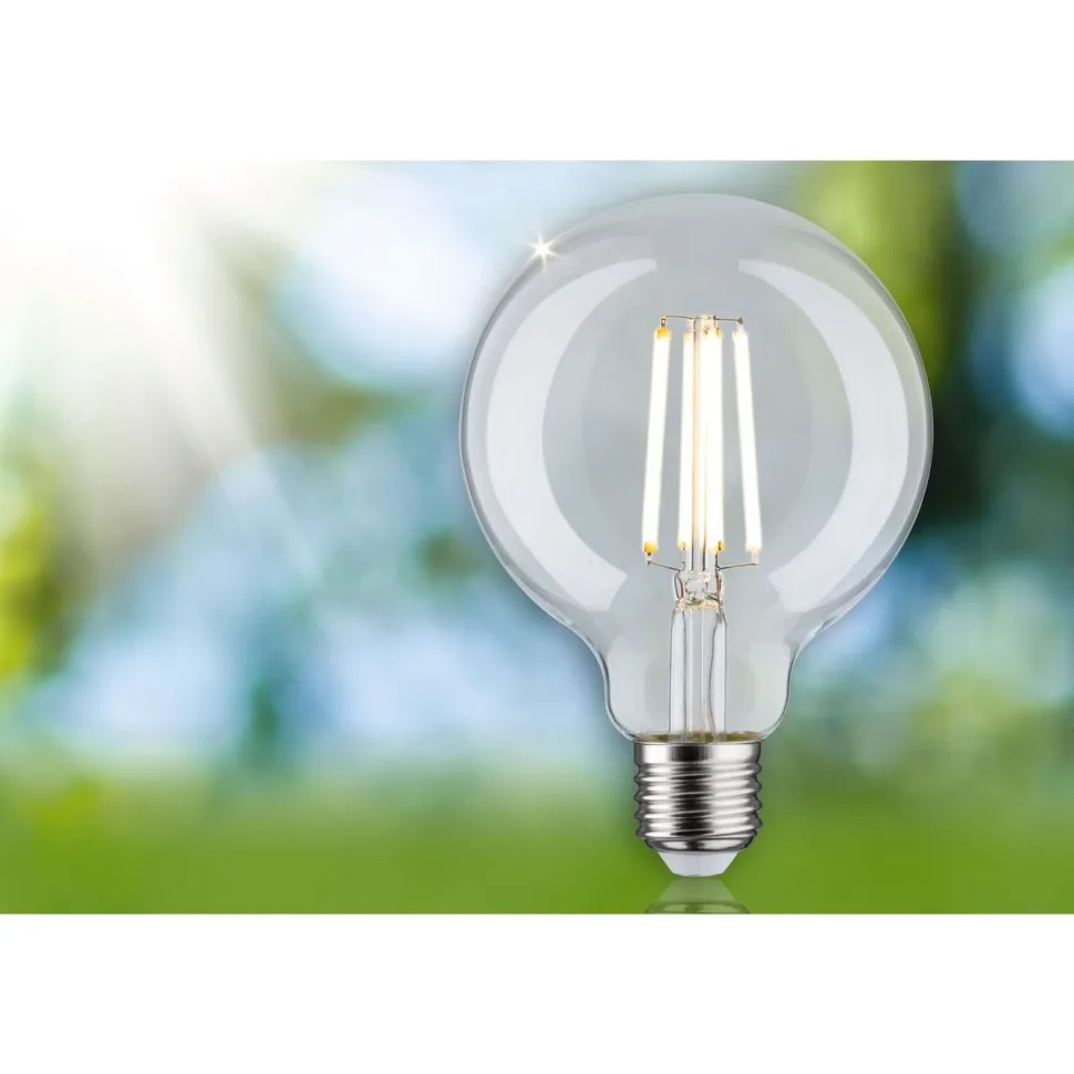 LED-filamenttilamppu Paulmann Eco-Line Globe, G95, E27, 840lm, 4W, 3000K, kirkas