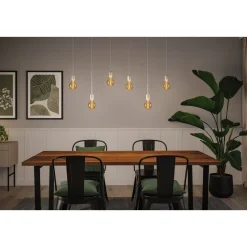 LED-filamenttilamppu Paulmann Rustic Shine Globe, S-muoto, 230V, 300lm, 4,2W, 1800K, himmennettä, kulta