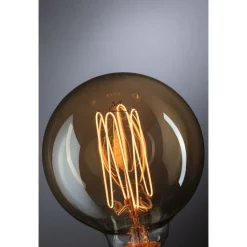 LED-filamenttilamppu Paulmann Rustic Shine Globe, S-muoto, 230V, 300lm, 4,2W, 1800K, himmennettä, kulta